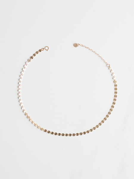 Gold Disc Necklace