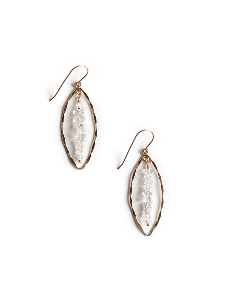 Herkimer Diamond Marquise Earrings