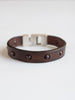 Wood Bead Leather Bracelet